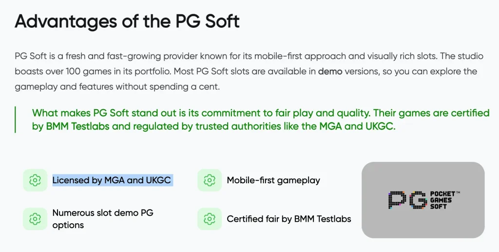 PG Soft ได้รับใบอนุญาตจาก Malta Gaming Authority (MGA)